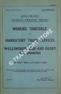 Working Timetable of Mandatory train services - Section CK - Wellingborough and Derby and branches 12 May 1980 to 10 May 1981 by British Railways London Midland Region